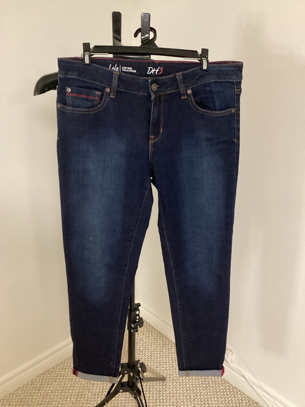 NWOT Lola Skinny Low Rise Dark Blue Stretch Jeans Size 10/29